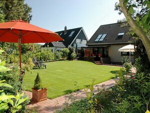 Gartenansicht im Ferienhaus Kalveram Norderney